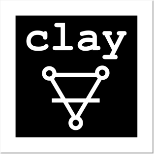 Alchemist symbol for clay t shirt Posters and Art